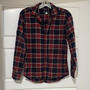 Children’s Place Red and Navy Plaid Shirt